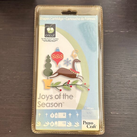 Cricut Shapes Cartridge "Joys Of The Season" With Creative Features Sealed - Picture 1 of 2